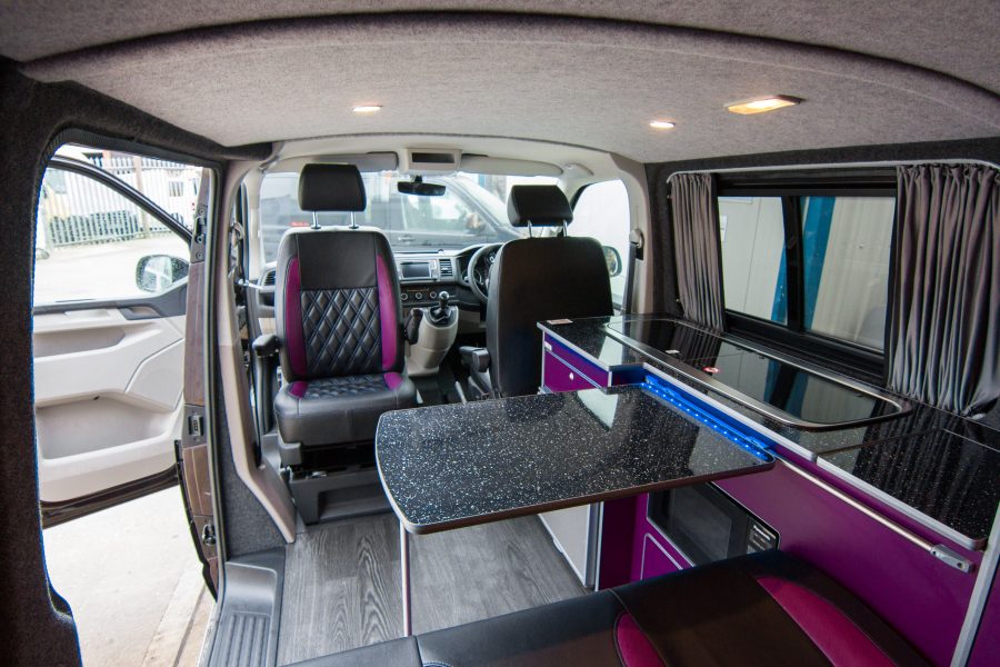 VW Conversion - Purple & Black Van